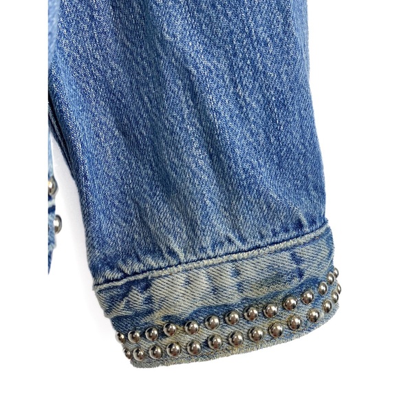 Frame Denim Le Studded Oversized Jean Jacket - Size S - Picture 11 of 14